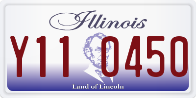 IL license plate Y110450
