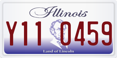 IL license plate Y110459