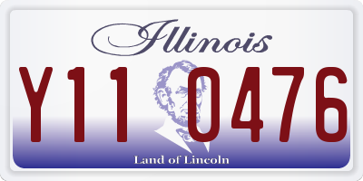 IL license plate Y110476
