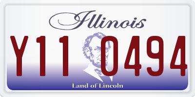 IL license plate Y110494