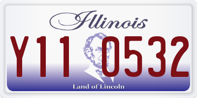 IL license plate Y110532