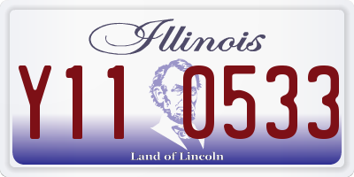 IL license plate Y110533