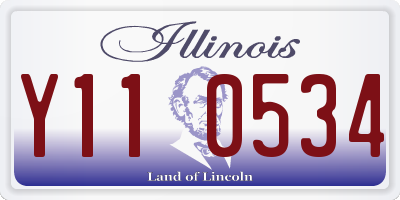 IL license plate Y110534