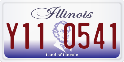 IL license plate Y110541