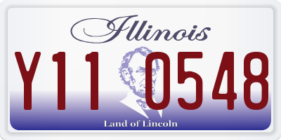 IL license plate Y110548