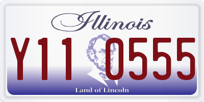 IL license plate Y110555
