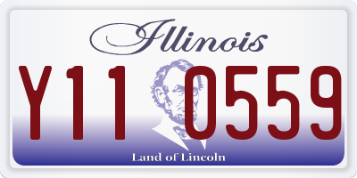 IL license plate Y110559