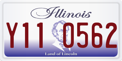 IL license plate Y110562