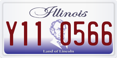 IL license plate Y110566