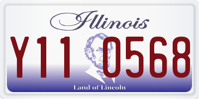 IL license plate Y110568