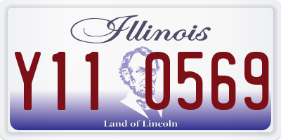 IL license plate Y110569