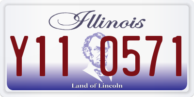 IL license plate Y110571