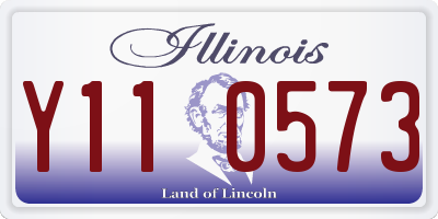 IL license plate Y110573