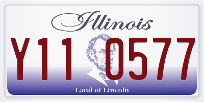 IL license plate Y110577