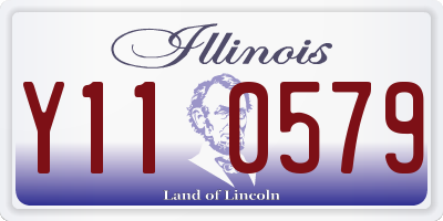 IL license plate Y110579