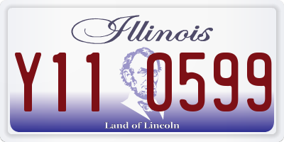 IL license plate Y110599