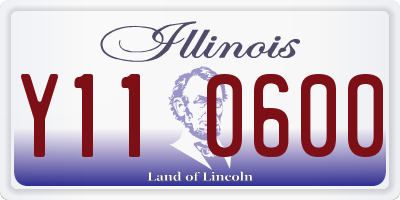 IL license plate Y110600