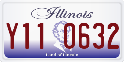 IL license plate Y110632
