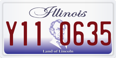 IL license plate Y110635