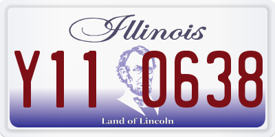 IL license plate Y110638