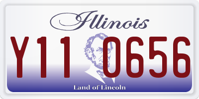 IL license plate Y110656