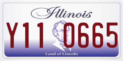 IL license plate Y110665