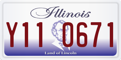 IL license plate Y110671