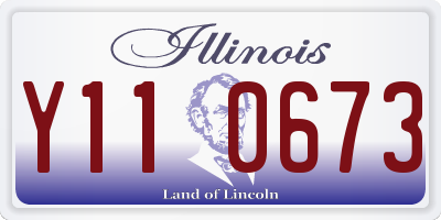 IL license plate Y110673
