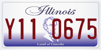 IL license plate Y110675