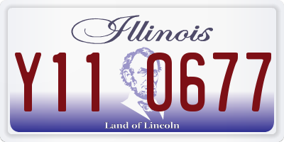 IL license plate Y110677