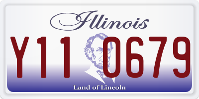 IL license plate Y110679