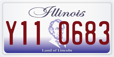 IL license plate Y110683