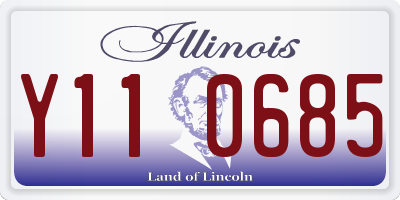 IL license plate Y110685