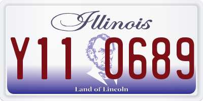 IL license plate Y110689