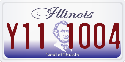 IL license plate Y111004