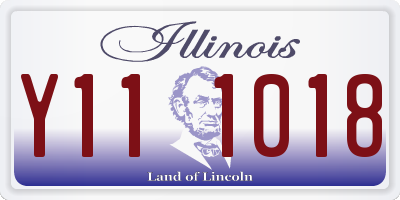 IL license plate Y111018