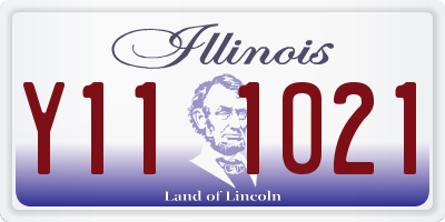 IL license plate Y111021