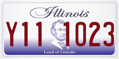 IL license plate Y111023
