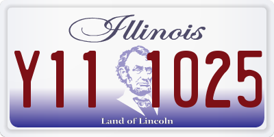 IL license plate Y111025
