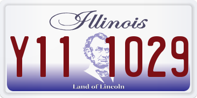 IL license plate Y111029