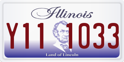 IL license plate Y111033