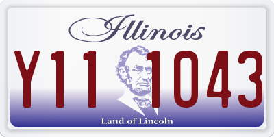 IL license plate Y111043