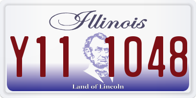 IL license plate Y111048