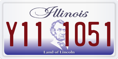 IL license plate Y111051