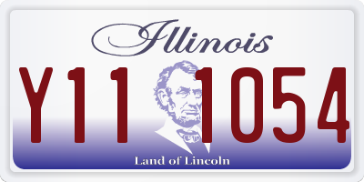 IL license plate Y111054