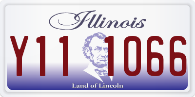 IL license plate Y111066