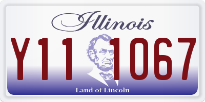 IL license plate Y111067