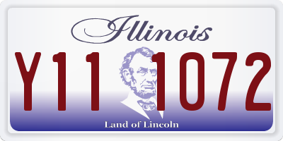 IL license plate Y111072
