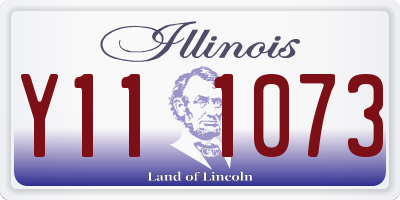 IL license plate Y111073