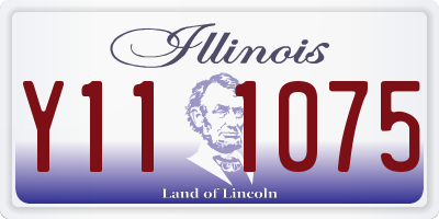 IL license plate Y111075